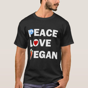 CAMISETA VEGAN DO AMOR DA PAZ