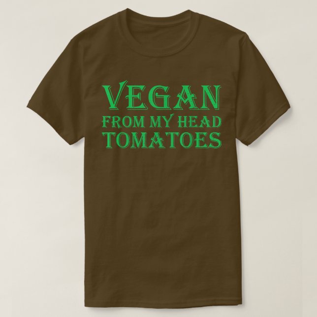Camiseta Vegan Do Meu Cabeça Tomates 1468 (Frente do Design)