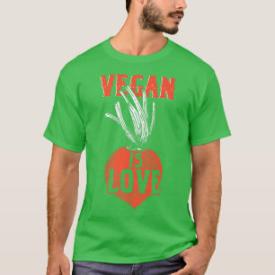 Camiseta Vegan É Amor Veganismo Vegetariano Direitos Animai