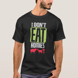 Camiseta Vegan Eu não como casas