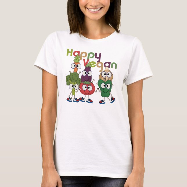 Camiseta Vegan feliz (Frente)