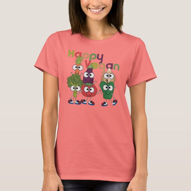 Camiseta Vegan feliz (Frente)