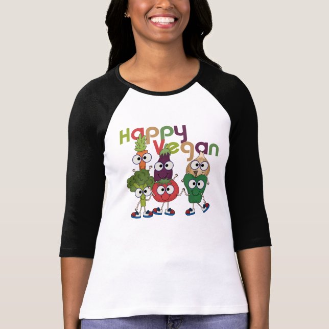 Camiseta Vegan feliz (Frente)