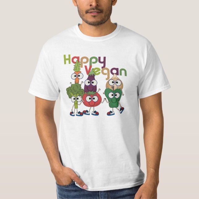 Camiseta Vegan feliz (Frente)