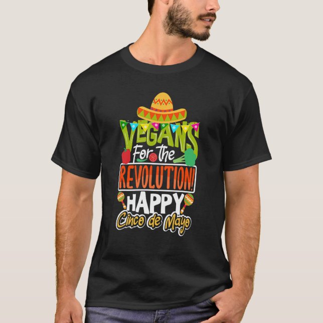 Camiseta Vegan feliz Cinco de Mayo (Frente)