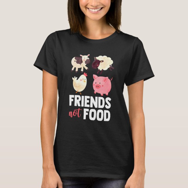 Camiseta Vegan For Vegan Sayings, Vegetarian, Animal Prote (Frente)