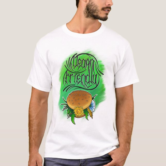 Camiseta Vegan Friendly Burger (Frente)