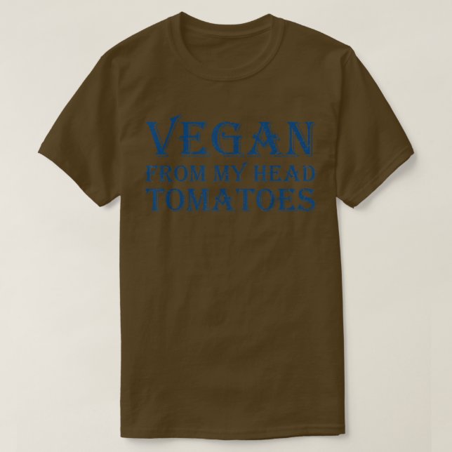 Camiseta Vegan From My Head Tomatoes 1472 (Frente do Design)