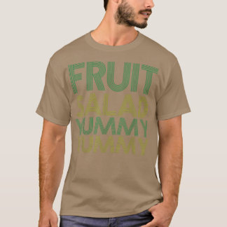 Camiseta Vegan Fruta Salad Yummy Yummy Retro Vegetariano T