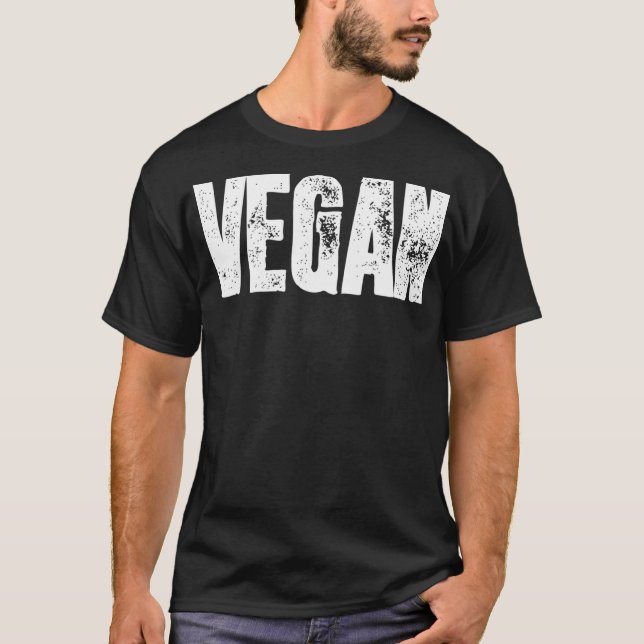 Camiseta Vegan Funny Men Mulheres Comidas Vegetarianas Pres (Frente)