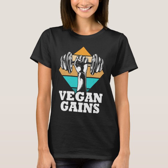 Camiseta Vegan ganha ginástica vegetariana (Frente)