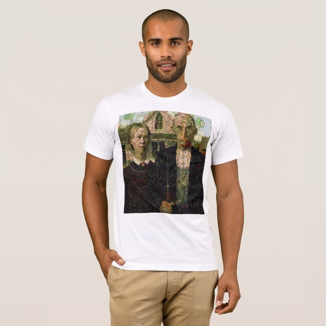 Camiseta Vegan Gothic Fine Art Spoof (Frente Completa)