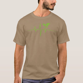 Camiseta Vegan Heartbeat Vegan Tee Gift Para Plano Vegetal