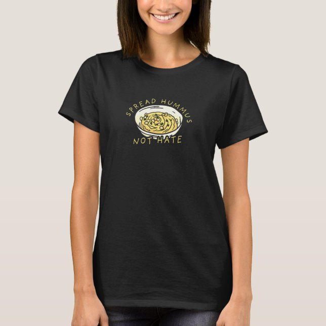 Camiseta Vegan Hummus Pun Foodie (Frente)