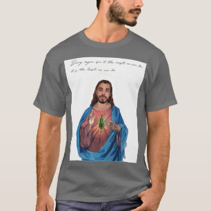 Camiseta Vegan Jesus, citação