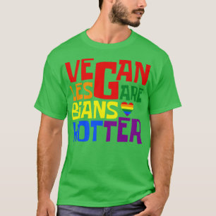 Camiseta Vegan Lesbians é mais quente que o Gay de Queer Ve