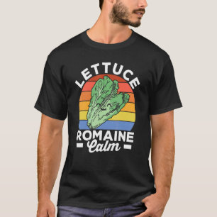 Camiseta Vegan Lettuce Romain Calm Veggie Comida Vegetarian