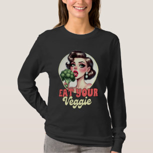 Camiseta Vegan Life Vegetarian Broccoli Plant Based Come Yo