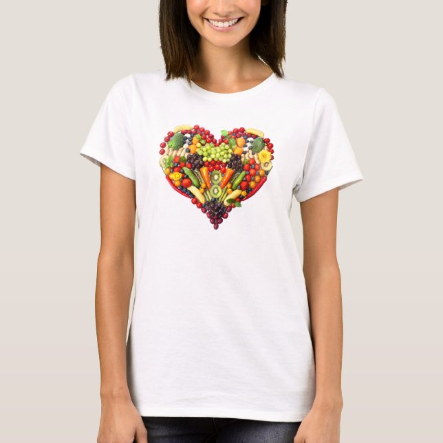 Camiseta VEGAN LOVE -  your Heart (Frente)