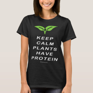 Camiseta Vegan Mantém Plantas Calmas Com Proteína