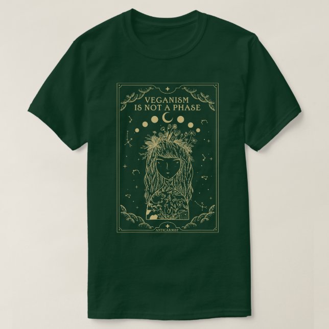 Camiseta Vegan Metal Vegans não é um Veg de Placa de Tarô F (Frente do Design)