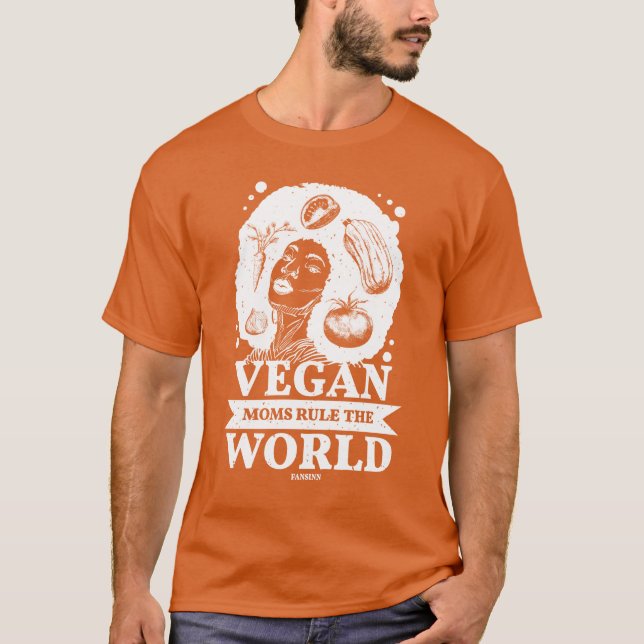 Camiseta Vegan mom gift healthy food friends (Frente)