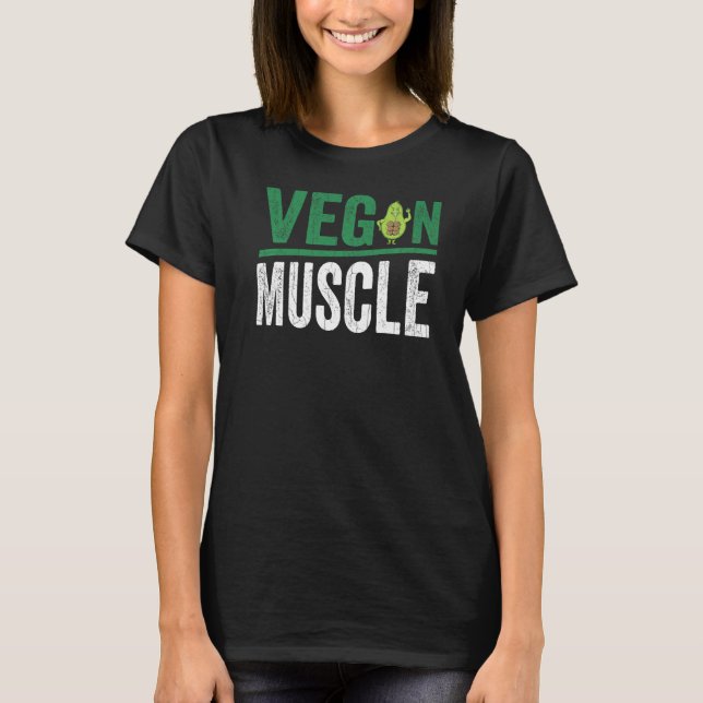 Camiseta Vegan Muscle Vegetables Comida Graphic (Frente)