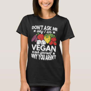 Camiseta Vegan Não Me Pergunte Por Que Sou Comida Baseada E