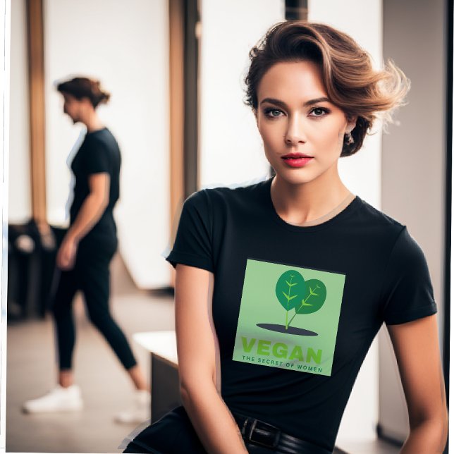 Camiseta Vegan O Segredo de Uma T-Shirt Mulher (Criador carregado)