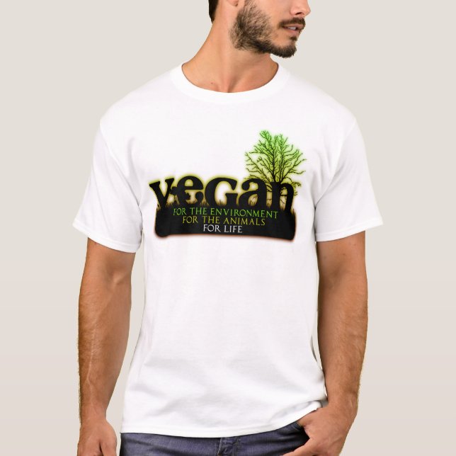 Camiseta Vegan para a vida (Frente)