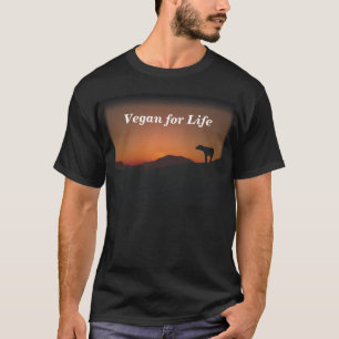 Camiseta Vegan para a vida (preto)