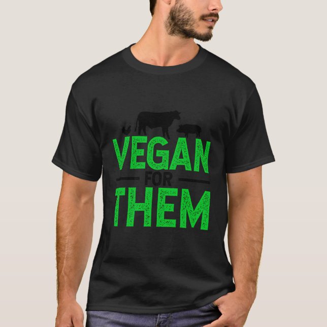 Camiseta Vegan Para Eles Animais Vaca Suíno Galinha Sem Car (Frente)