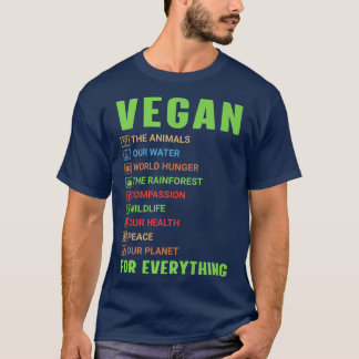 Camiseta Vegan Para Tudo O Que Espetacular Vegetariano Orgu