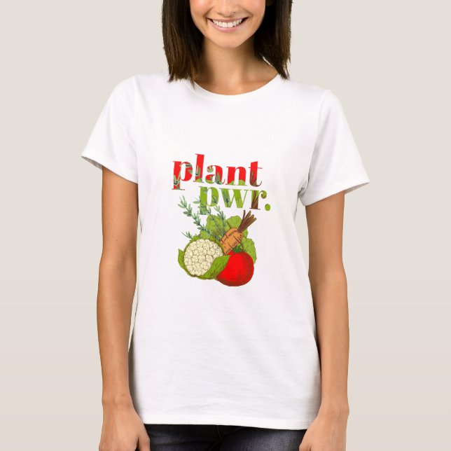 Camiseta Vegan Plant Power (Frente)