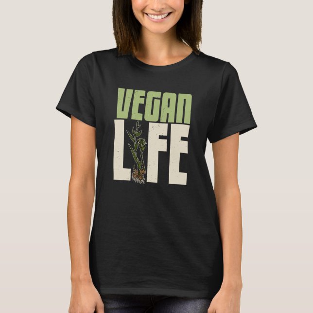 Camiseta Vegan plants nutrition greens food Salad Food  5 (Frente)