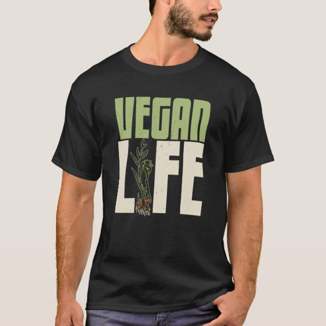 Camiseta Vegan plants nutrition greens food Salad Food  5 (Frente)