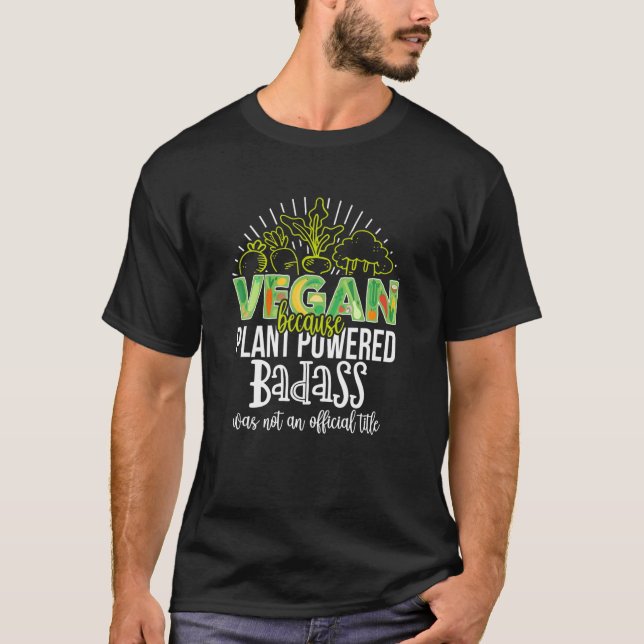 Camiseta Vegan Porque O Humor Vegetal Fundido Com Plantas É (Frente)