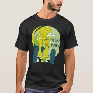 Camiseta Vegan Power Dinosaur Weighelevando Gym Resistthspo