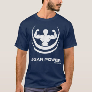 Camiseta Vegan Power Vegan Beast On Vegetarian Gym Malhação
