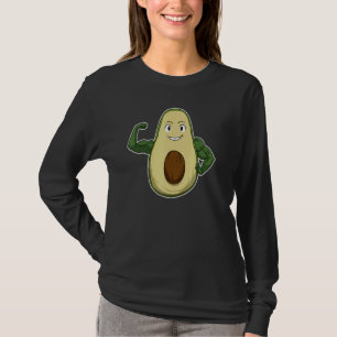 Camiseta Vegan Power Vegetarian Avocado Bodbuilding