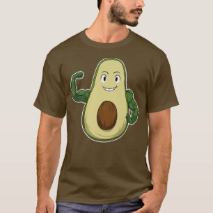 Camiseta Vegan Power Vegetarian Avocado Bodbuilding