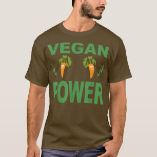 Camiseta Vegan Power Vegetarian Carrot Bodybuilding W