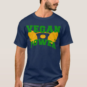 Camiseta Vegan Power Vegetarian Pumpkin Bodbuilding