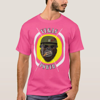 Camiseta Vegan Power Workout Muscle Gorilla Bodybuilding