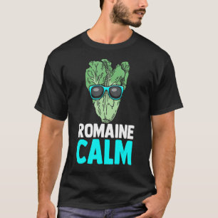 Camiseta Vegan Romaine Calm Lettuce Planta De Comida Inteir