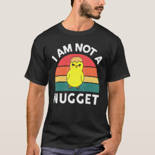 Camiseta Vegan-Shirt Eu Não Sou Um Veganismo Nugget Engraça