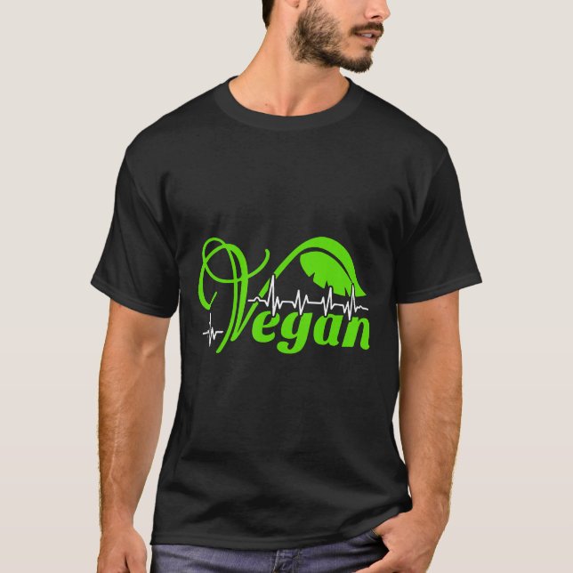 Camiseta Vegan Shirt Vegan Hearbeat (Frente)