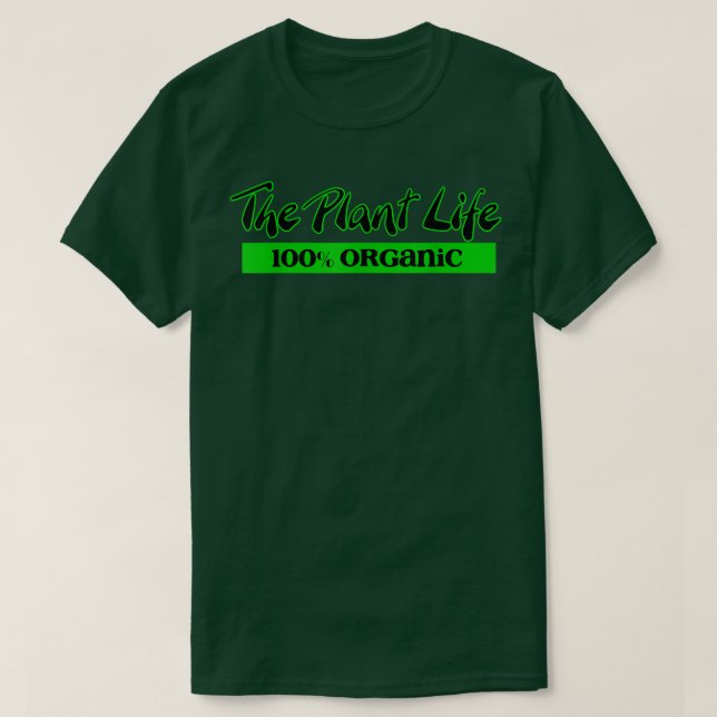 Camiseta Vegan The Plant Life 100 Organic Vegetable Vegetar (Frente do Design)