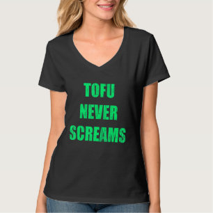 Camiseta Vegan Tofu Nunca Gritar Animal Baseado Em Plantas