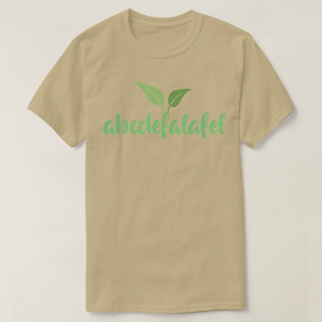 Camiseta Vegan Vegan Segurança Animal Vegetariana Falafel (Frente do Design)